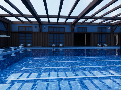 Collection swimming pools -B8 3D Model