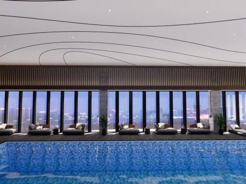 Collection swimming pools -B8 3D Model