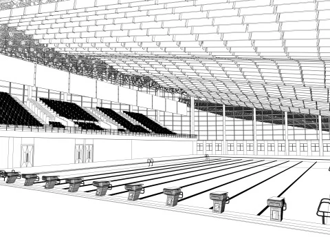 Collection swimming pools -B7 3D Model