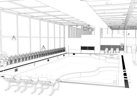 Collection swimming pools -B7 3D Model