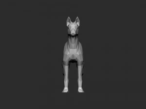 Mini doberman 3D Baskı Modeli