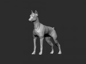 Mini doberman 3D Baskı Modeli