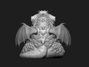 Well fed dragon 3Dプリントモデル