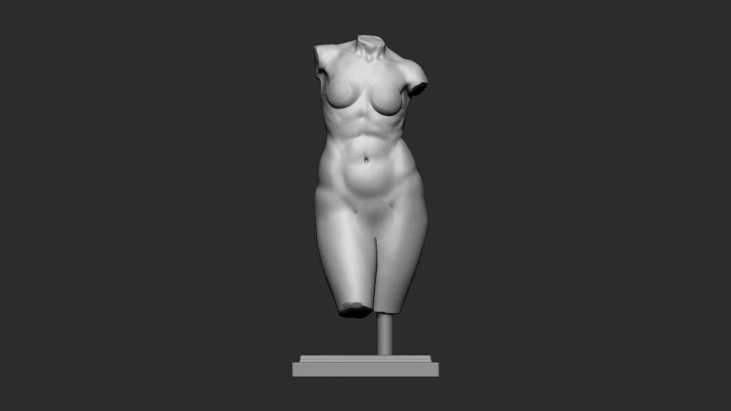 Woman statue 3D Print Model .c4d .max .obj .3ds .fbx .stl .blend 