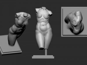 Woman statue Modèles 3D en vedette