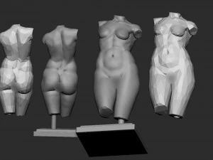 Woman statue 3D Print Model