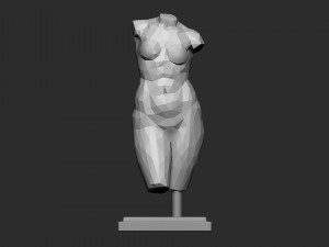 WOman statue low-poly version Modelo de impresión 3D