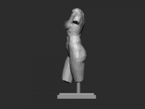WOman statue low-poly version Modèles 3D en vedette