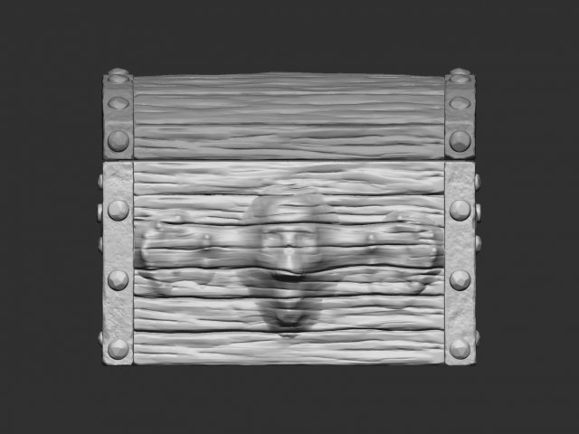 Pirate chest Model Cetak 3D .c4d .max .obj .3ds .fbx .stl .blend 