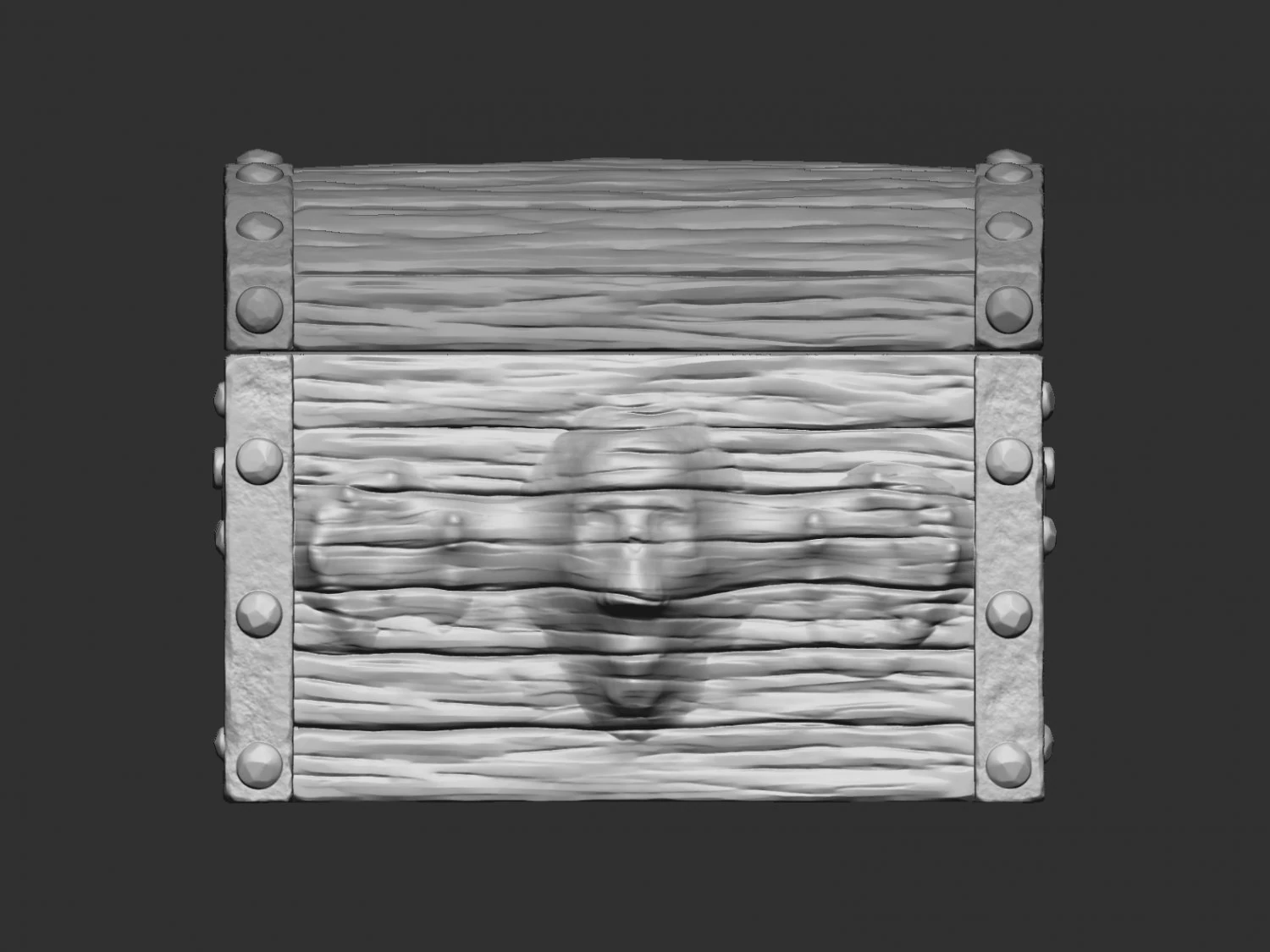Pirate chest 3D Print Model .c4d .max .obj .3ds .fbx .stl .blend 