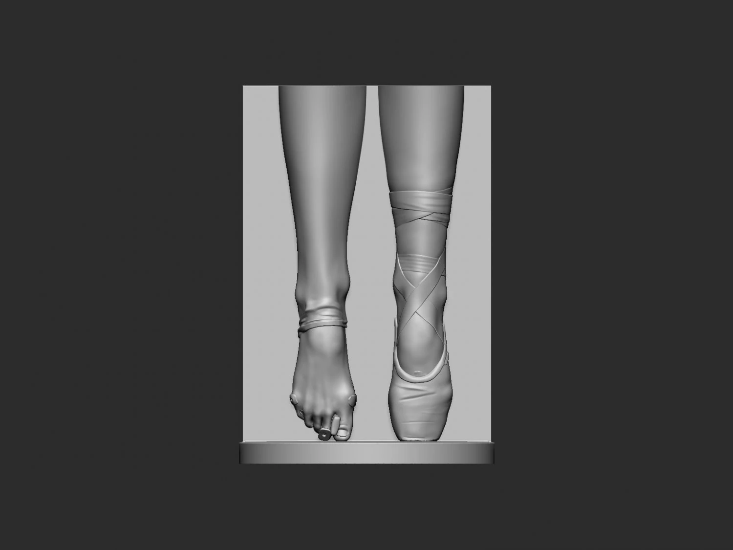 Ballerina legs 3D Print Model .c4d .max .obj .3ds .fbx .stl .blend