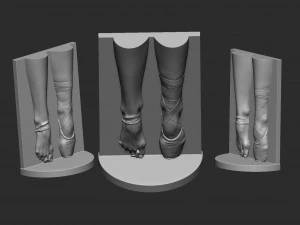 Ballerina legs 3D Print Model