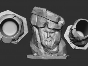 Head from stone 3Dプリントモデル