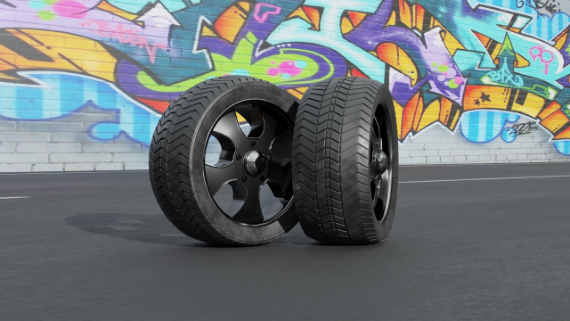 Wheel 3D Модель .c4d .max .obj .3ds .fbx .stl .blend 