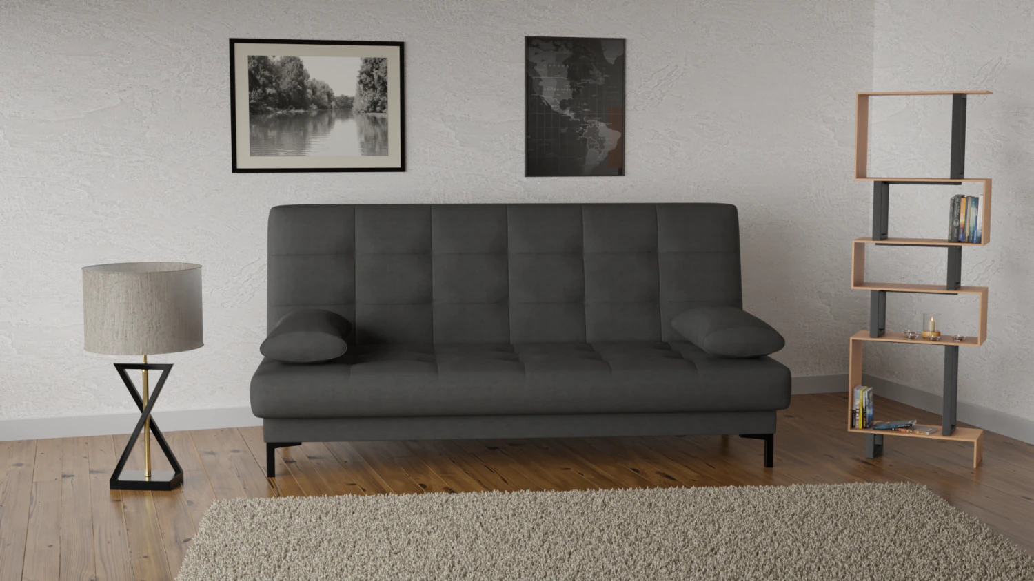 Sofa 3D Model .c4d .max .obj .3ds .fbx .stl .blend 