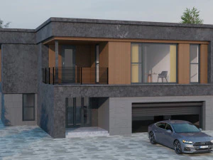 3D visualization of the exterior House 3D Model