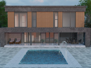 3D visualization of the exterior House 3D 모델