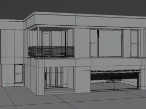 3D visualization of the exterior House 3D 모델