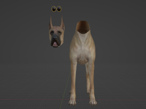 DOG - GREAT DANE Modelo 3D