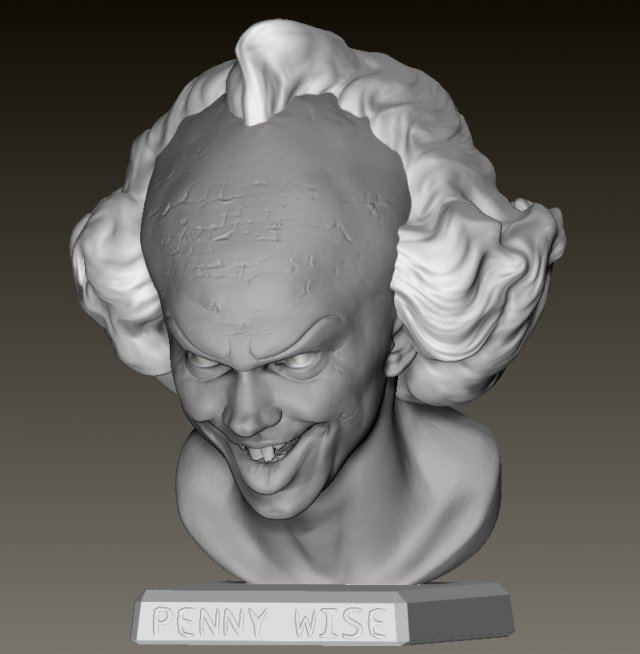 Penny wise bust Modelo de Impressão 3D .c4d .max .obj .3ds .fbx .stl .blend 