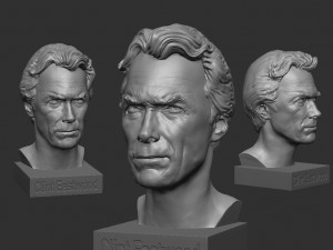 CLINT EASTWOOD 3D Print Model