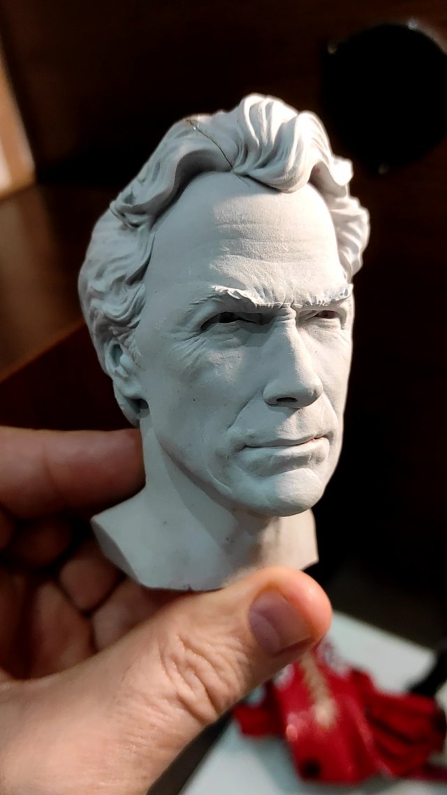 CLINT EASTWOOD 3D Print Model .c4d .max .obj .3ds .fbx .stl .blend 