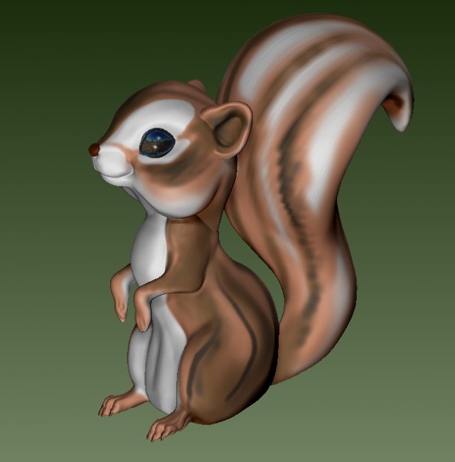 SQUIRELL 3D-printmodel .c4d .max .obj .3ds .fbx .stl .blend 