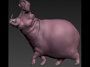 HIPPOPOTAMUS 3D Baskı Modeli