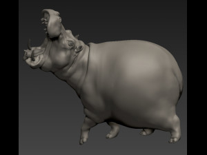 HIPPOPOTAMUS 3D-printmodel