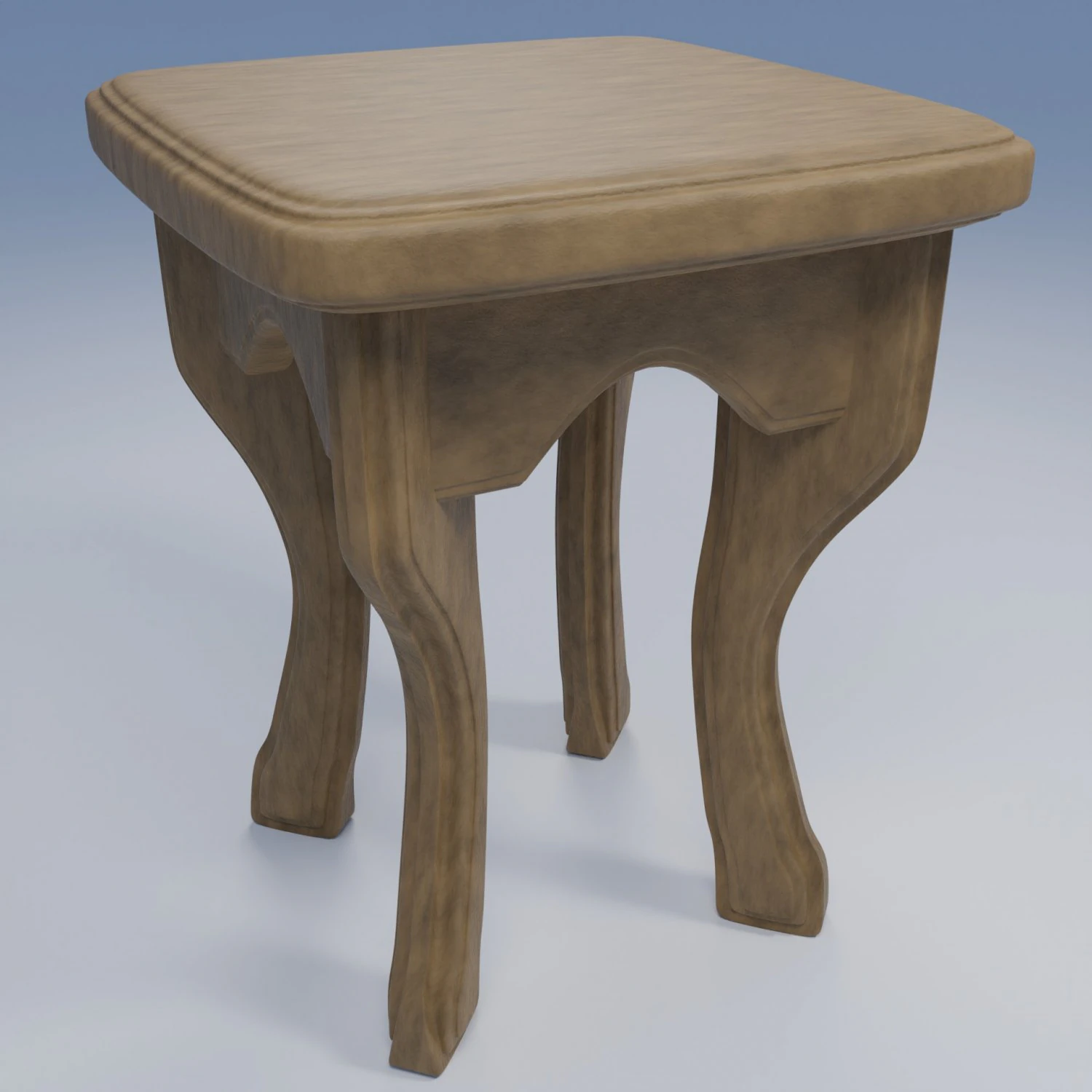 Stool 3D Model .c4d .max .obj .3ds .fbx .stl .blend 
