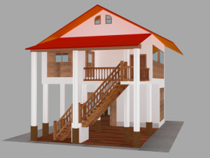Luxurious cabin 3D Model