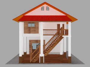 Luxurious cabin 3D Model