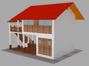 Luxurious cabin 3D Model
