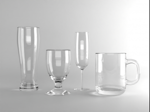 Glass Collection Set I - 3 LODs Modèle 3D