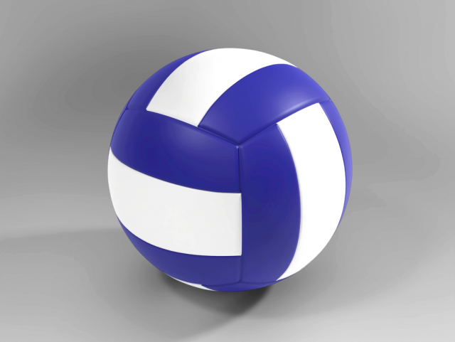 Volleyball Ball 3Dモデル .c4d .max .obj .3ds .fbx .stl .blend 