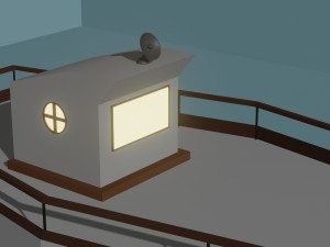 Boat Low-poly Modello 3D