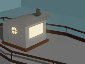 Boat Low-poly 3D Model