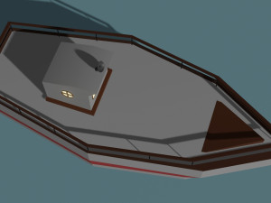 Boat Low-poly Modello 3D