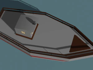 Boat Low-poly 3D Model
