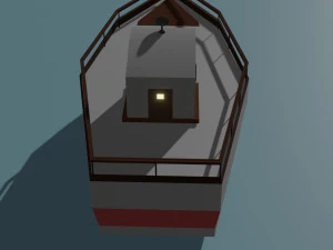 Boat Low-poly 3D Model
