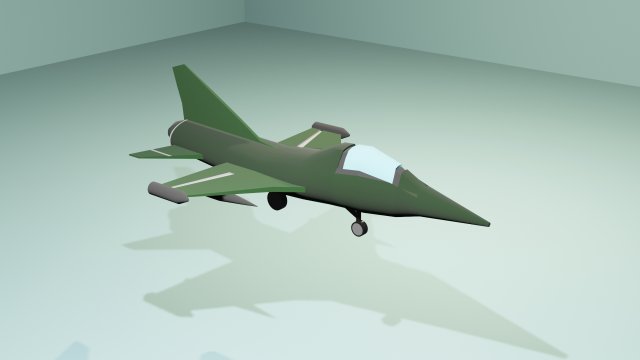 Military Airplane Low-poly 3Dモデル .c4d .max .obj .3ds .fbx .stl .blend 