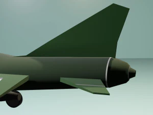 Military Airplane Low-poly 3D Model