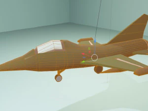 Military Airplane Low-poly 3D Model