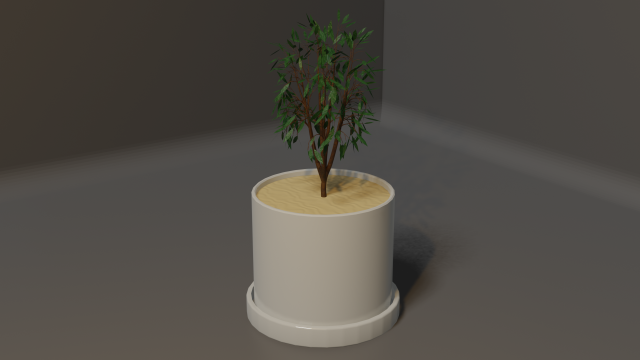 Potted Plant Modello 3D .c4d .max .obj .3ds .fbx .stl .blend 
