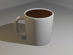 Cup With Coffee Model 3D