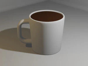 Cup With Coffee 3D Model