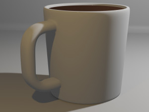 Cup With Coffee Model 3D