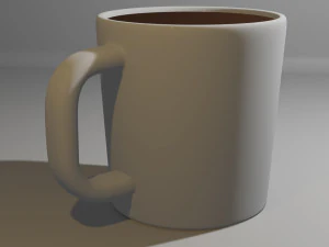 Cup With Coffee 3D Model