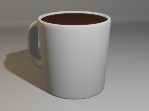 Cup With Coffee Model 3D