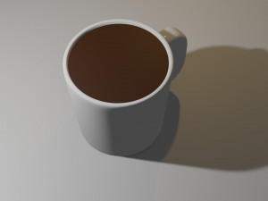 Cup With Coffee Model 3D